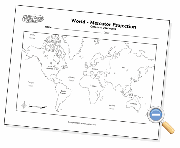 learn continents oceans math maps help lesson plan worksheets act and geography science free worksheets